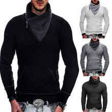 Load image into Gallery viewer, Men Winter Casual Vintage Style Sweater Wool Turtleneck Cotton Pullovers Sweaters