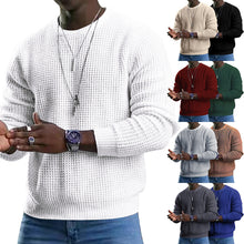 Load image into Gallery viewer, Men Long Sleeve Round Neck Knitwear