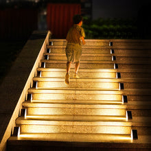 Load image into Gallery viewer, LED Motion Sensor Solar Step Light Waterproof IP67, For Outside Garden, Concrete, Patio, Yard, Porch, Front Door, Warm White