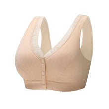Load image into Gallery viewer, Soft Cotton Front Button Underwireless Tank Bra