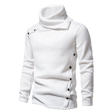 Load image into Gallery viewer, Men's Ribbed Knit Zipper Plain Stand Collar Pullover Sweater