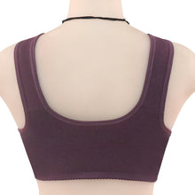 Load image into Gallery viewer, Ladies Cotton Lace Front Button Bra