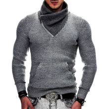 Load image into Gallery viewer, Men Winter Casual Vintage Style Sweater Wool Turtleneck Cotton Pullovers Sweaters