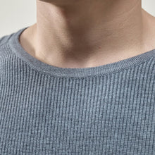Load image into Gallery viewer, Men's Basic Knitted Crew Neck Long Sleeve Pullover