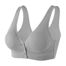 Load image into Gallery viewer, Cotton Breathable Plus Size Front Button Bra