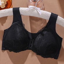 Load image into Gallery viewer, Women's Plus Size Lace Wide Straps Wireless Bra Front Closure Push Up Bras
