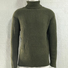 Load image into Gallery viewer, Mens Sweaters Turtleneck Cable Knitted Pullover