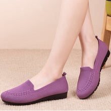 Load image into Gallery viewer, Fly-woven mesh shallow mouth breathable shoes