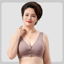 Load image into Gallery viewer, Cotton Breathable Plus Size Front Button Bra