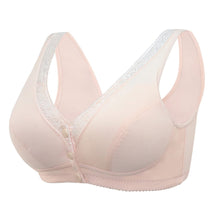 Load image into Gallery viewer, Zip Front Lace Push Up No Wire Bra