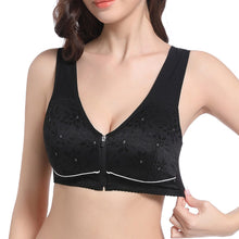 Load image into Gallery viewer, Plus Size Front Closure Wireless Bra Lace Women Underwear