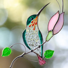 Load image into Gallery viewer, Hummingbird Stained Glass Window Hangings