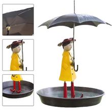 Load image into Gallery viewer, Hanging Umbrella Girl Bird Feeder Garden Decor