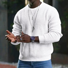 Load image into Gallery viewer, Men Long Sleeve Round Neck Knitwear