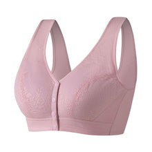 Load image into Gallery viewer, Ladies Soft Cotton Front Button Wireless Bra