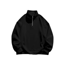 Load image into Gallery viewer, Men's Stand collar Sweatshirt Pullover Tops Fleece Half Zip Plain Sports