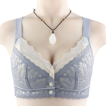 Load image into Gallery viewer, Women's Lace Front Button Adjustable Straps Bra