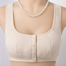 Load image into Gallery viewer, Large size sponge front button sleep bra