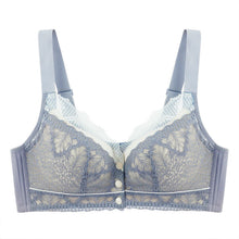 Load image into Gallery viewer, Women's Lace Front Button Adjustable Straps Bra