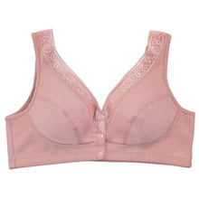 Load image into Gallery viewer, Zip Front Lace Push Up No Wire Bra