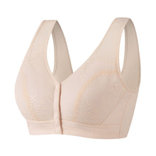 Load image into Gallery viewer, Ladies Soft Cotton Front Button Wireless Bra