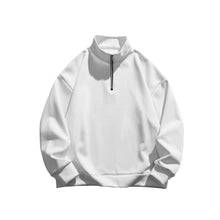 Load image into Gallery viewer, Men's Stand collar Sweatshirt Pullover Tops Fleece Half Zip Plain Sports