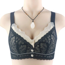 Load image into Gallery viewer, Women's Lace Front Button Adjustable Straps Bra