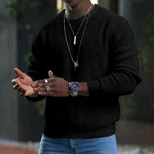 Load image into Gallery viewer, Men Long Sleeve Round Neck Knitwear