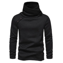 Load image into Gallery viewer, Men's Ribbed Knit Zipper Plain Stand Collar Pullover Sweater