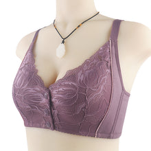 Load image into Gallery viewer, Women's lace front button shaped bra