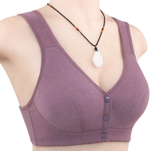 Load image into Gallery viewer, Ladies Cotton Tank Front Button Bra