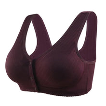 Load image into Gallery viewer, Women's wire-free front button tank top bra