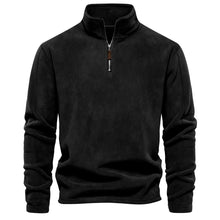 Load image into Gallery viewer, Men Fall/Winter Stand Collar Half-Zip Sweatshirt