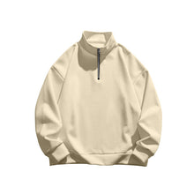 Load image into Gallery viewer, Men's Stand collar Sweatshirt Pullover Tops Fleece Half Zip Plain Sports