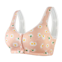 Load image into Gallery viewer, Women's wide shoulder strap front button printed underwear
