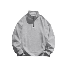 Load image into Gallery viewer, Men's Stand collar Sweatshirt Pullover Tops Fleece Half Zip Plain Sports