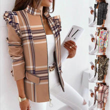 Load image into Gallery viewer, Blazer ondulado de manga larga con cremallera para mujer. 8 colores a elegir - EspaƱa