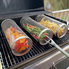 Load image into Gallery viewer, Barbecue stainless steel wire mesh cylinder