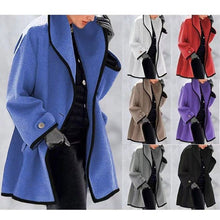 Load image into Gallery viewer, warm loose-fit tweed coat