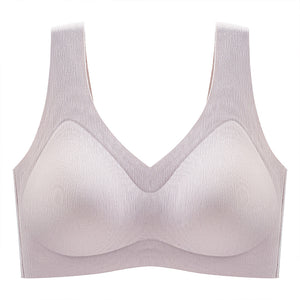 High Support Sports Bra Supportive V-Neck Wireless Sports Bras