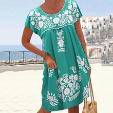 Load image into Gallery viewer, 【S-5XL】2024 Nuevo vestido de manga corta y cuello redondo de estilo étnico - España
