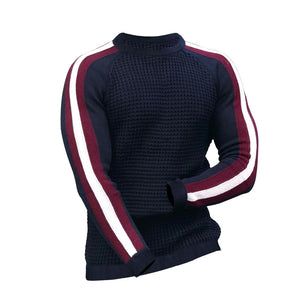 Mens Knit Sweater Sweater Sweatshirt Knit Slim-Fit Luxury Line