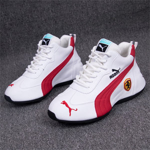 【36-44】Zapatos casuales de moda del mismo estilo Zapatos deportivos de cuero PU para hombres y mujeres - España