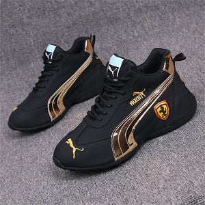 【36-44】Zapatos casuales de moda del mismo estilo Zapatos deportivos de cuero PU para hombres y mujeres - España