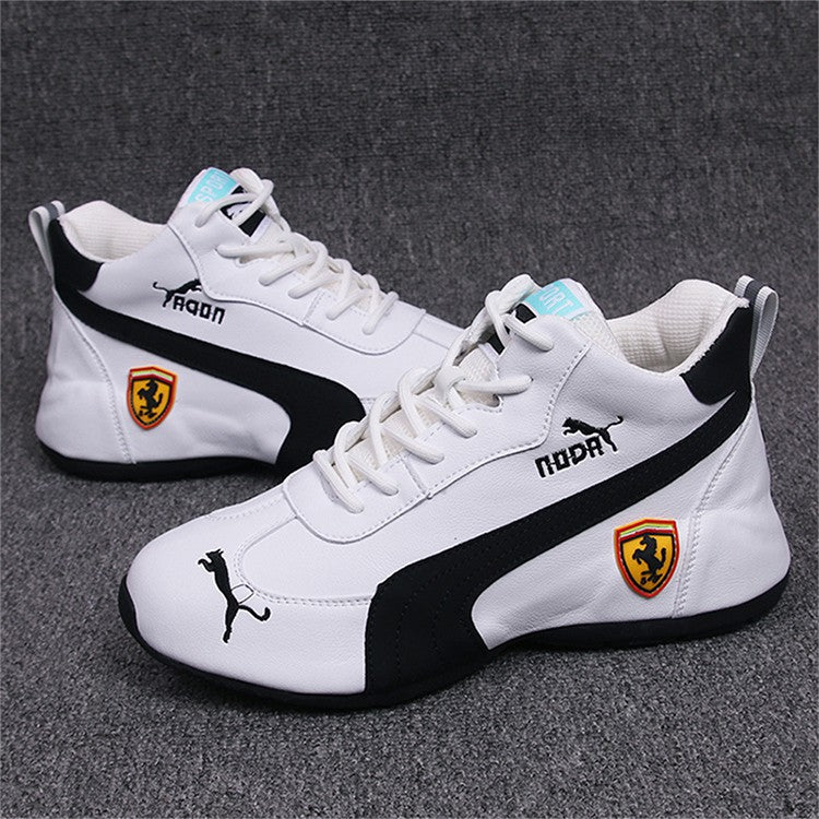 【36-44】Zapatos casuales de moda del mismo estilo Zapatos deportivos de cuero PU para hombres y mujeres - España