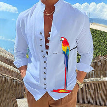Load image into Gallery viewer, 2024 Camisa de manga larga con cuello estampado - España
