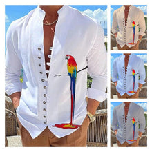 Load image into Gallery viewer, 2024 Camisa de manga larga con cuello estampado - España
