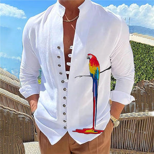 2024 Camisa de manga larga con cuello estampado - España