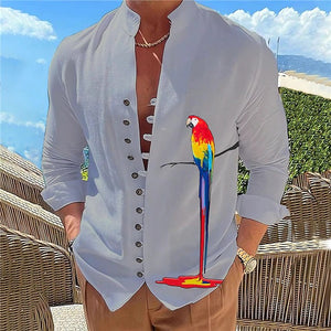 2024 Camisa de manga larga con cuello estampado - España