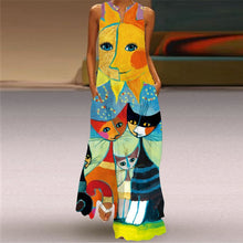 Load image into Gallery viewer, Vestido retro estampado en cuello V
